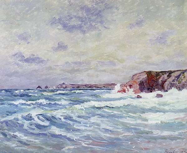 Main Product Photo of Port-Bara also known as Near the Ile de Quiberon Painting by Maxime Maufra