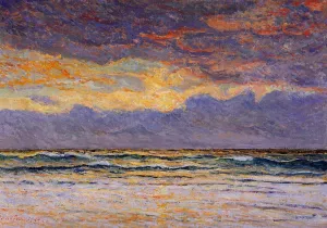 Sunset: Margat painting by Maxime Maufra