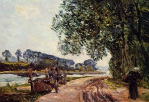 The Banks of the River Auray, Brittany by Maxime Maufra Oil Painting