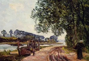 The Banks of the River Auray, Brittany Oil painting by Maxime Maufra