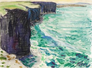 The Cliff by Maxime Maufra Oil Painting