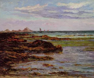 The Coastline in Brittany Oil painting by Maxime Maufra