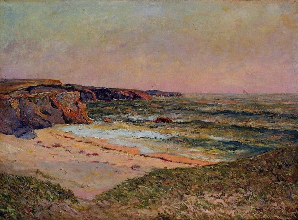 The Dunes of Port Blanc near Ile de Quiberon by Maxime Maufra - Hand-Painted Oil Painting Reproduction