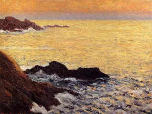 The Golden Sea - Quiberon by Maxime Maufra Oil Painting