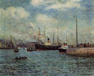 The Port of Havre by Maxime Maufra Oil Painting