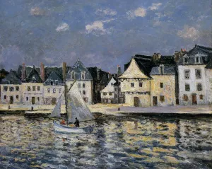 The Port of Saint Goustan, Brittany by Maxime Maufra - Oil Painting Reproduction