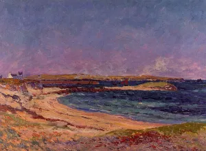 The Portivy Beach, Quiberon Peninsula by Maxime Maufra Oil Painting