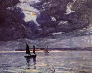 The Return of the Fishing Boats painting by Maxime Maufra