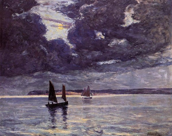 Main Product Photo of The Return of the Fishing Boats Painting by Maxime Maufra