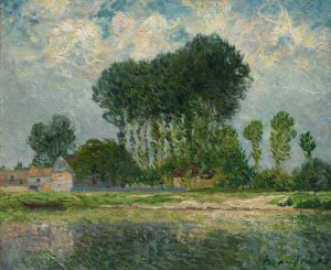 The River by Maxime Maufra Oil Painting