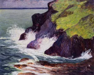 The Three Cliffs painting by Maxime Maufra