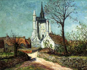 The Village and Chapel of Sainte-Avoye also known as Morbihan by Maxime Maufra - Oil Painting Reproduction