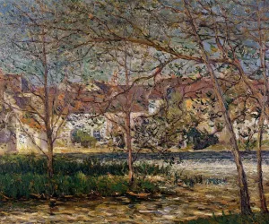 The Waterfall - Nemours by Maxime Maufra Oil Painting
