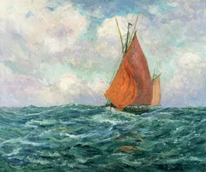 Tuna Boat at Sea painting by Maxime Maufra