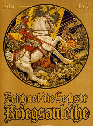 Zeichnet die sechste Kriegsanleihe, 1914-1917 by Maximilian Lenz Oil Painting