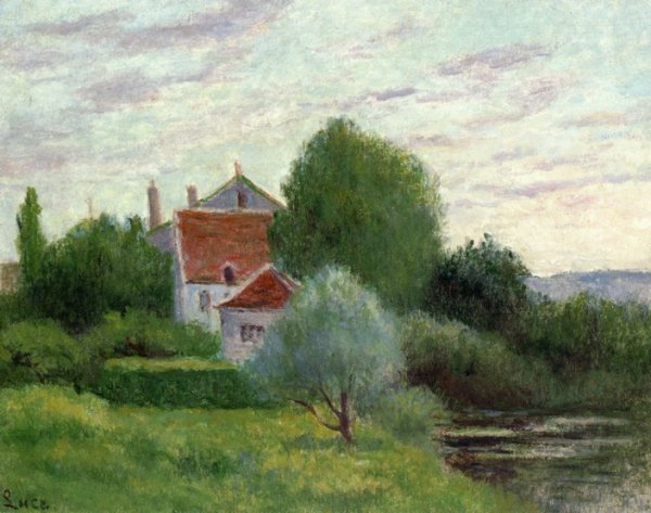 Main Product Photo of Auvers-sur-Oise, Landscape Painting by Maximilien Luce