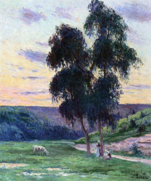 Main Product Photo of Bessy sur Cure Painting by Maximilien Luce