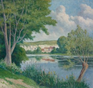 Bord De Seine by Maximilien Luce Oil Painting