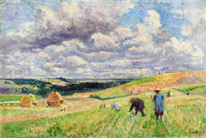 Children in the Fields painting by Maximilien Luce