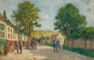Environs de Paris Oil painting by Maximilien Luce