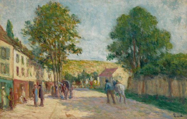 Main Product Photo of Environs de Paris Painting by Maximilien Luce