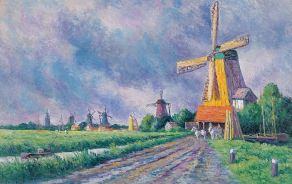 Main Product Photo of Environs De Rotterdam  Painting by Maximilien Luce