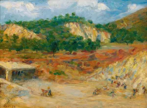 La Carriere Oil painting by Maximilien Luce