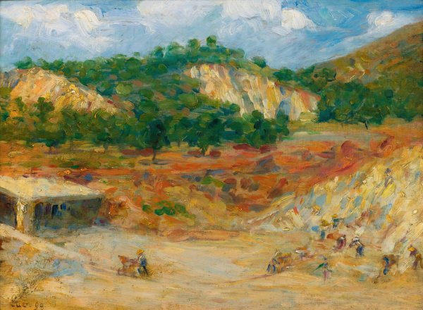 Main Product Photo of La Carriere  Painting by Maximilien Luce
