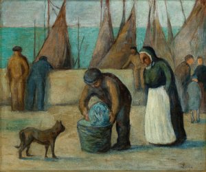La Rentree des Pecheurs by Maximilien Luce Oil Painting