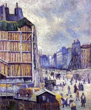 La Rue Reaumur by Maximilien Luce Oil Painting