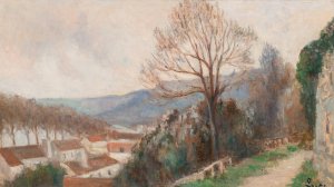 La Seine vue des hauteurs de Rolleboise by Maximilien Luce Oil Painting