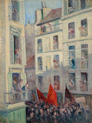 Le Front populaire by Maximilien Luce Oil Painting