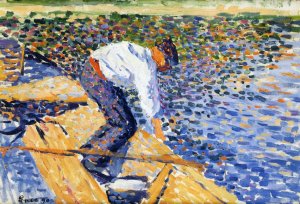 Le Pecheur de Vers de Vase by Maximilien Luce Oil Painting
