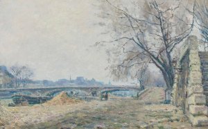 Le Pont De Solferino by Maximilien Luce Oil Painting