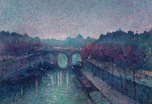 Le Pont-Neuf, La Seine, Petit Bras by Maximilien Luce Oil Painting