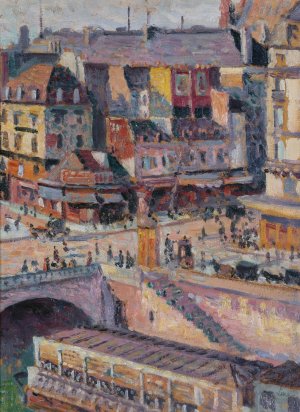 Le pont Saint-Michel et le quai des Orfevres by Maximilien Luce Oil Painting