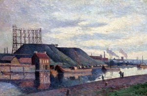 Les terrils de Sacre Madame by Maximilien Luce Oil Painting