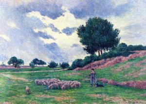 Mereville, a Herd of Sheep