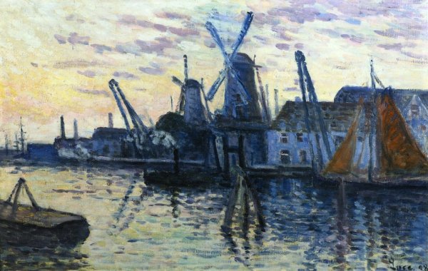 Main Product Photo of Mills in Holland Painting by Maximilien Luce