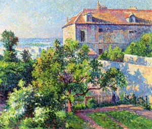 Montmartre, the House of Suzanne Valadon Oil painting by Maximilien Luce