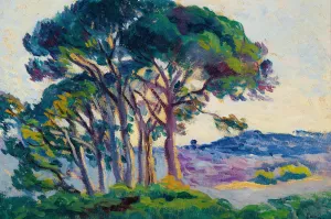 Pins Aux Cannebiers Oil painting by Maximilien Luce