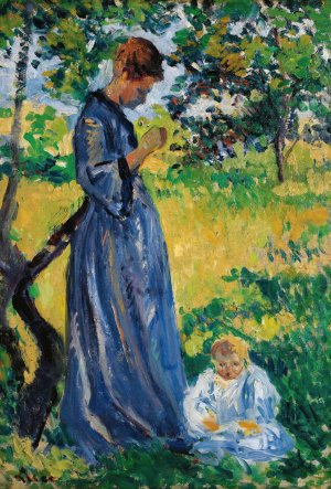 Poissy, Madame Dillon by Maximilien Luce Oil Painting