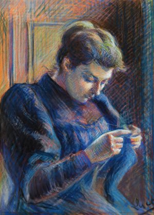 Portrait De Madame Berthier by Maximilien Luce Oil Painting