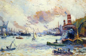 Rotterdam painting by Maximilien Luce