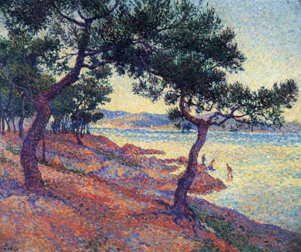 Main Product Photo of Saint Tropez, Les Canoubiers Painting by Maximilien Luce
