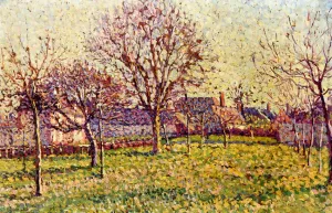 The Orchard at Eragny Oil painting by Maximilien Luce