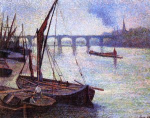 The Thames at London, Vauxhall Bridge