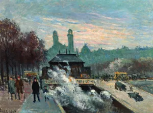The Trocadero Oil painting by Maximilien Luce