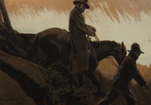 Homeward Bound, Sandhill Camp by Maynard Dixon Oil Painting