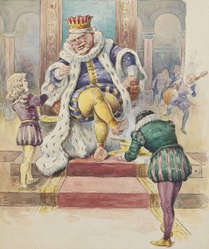 Old King Cole by Mcloughlin Bros Oil Painting